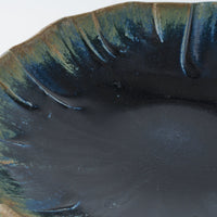 作家 山本一仁 紺碧釉 面取8寸鉢 作家 山本一仁 陶磁器作家もの