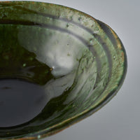 作家 山本一仁 織部釉 5.5寸鉢 作家 山本一仁 陶磁器作家もの