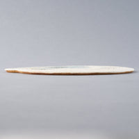 hapun pottery フラットプレート フラワー 大 青 hapun pottery 陶磁器作家もの