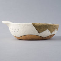 hapun pottery ボウル フラワー 黄 hapun pottery 陶磁器作家もの
