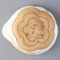 hapun pottery ボウル フラワー 黄 hapun pottery 陶磁器作家もの