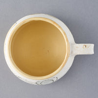 hapun pottery カップ フラワー 青 hapun pottery 陶磁器作家もの