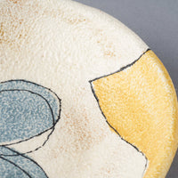 hapun pottery 小鉢 フラワー 青 hapun pottery 陶磁器作家もの