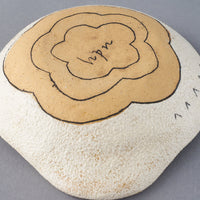 hapun pottery 小鉢 フラワー 黄 hapun pottery 陶磁器作家もの