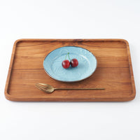 作家 久保雅裕 イッチン フラワー リム皿 S ライトブルー 作家 久保雅裕 陶磁器作家もの