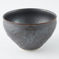 作家 久保雅裕 イッチン フラワー フリーボール ブラック 作家 久保雅裕 陶磁器作家もの