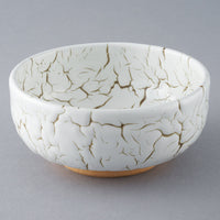 日ノ出窯 龍爪梅花皮 鉢 白 (12cm) 日ノ出窯 陶磁器作家もの
