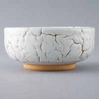 日ノ出窯 龍爪梅花皮 鉢 白 (12cm) 日ノ出窯 陶磁器作家もの