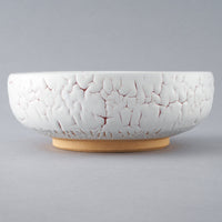 日ノ出窯 龍爪梅花皮 鉢 赤 (17cm) 日ノ出窯 陶磁器作家もの