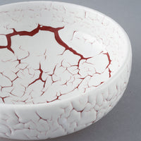 日ノ出窯 龍爪梅花皮 鉢 赤 (17cm) 日ノ出窯 陶磁器作家もの