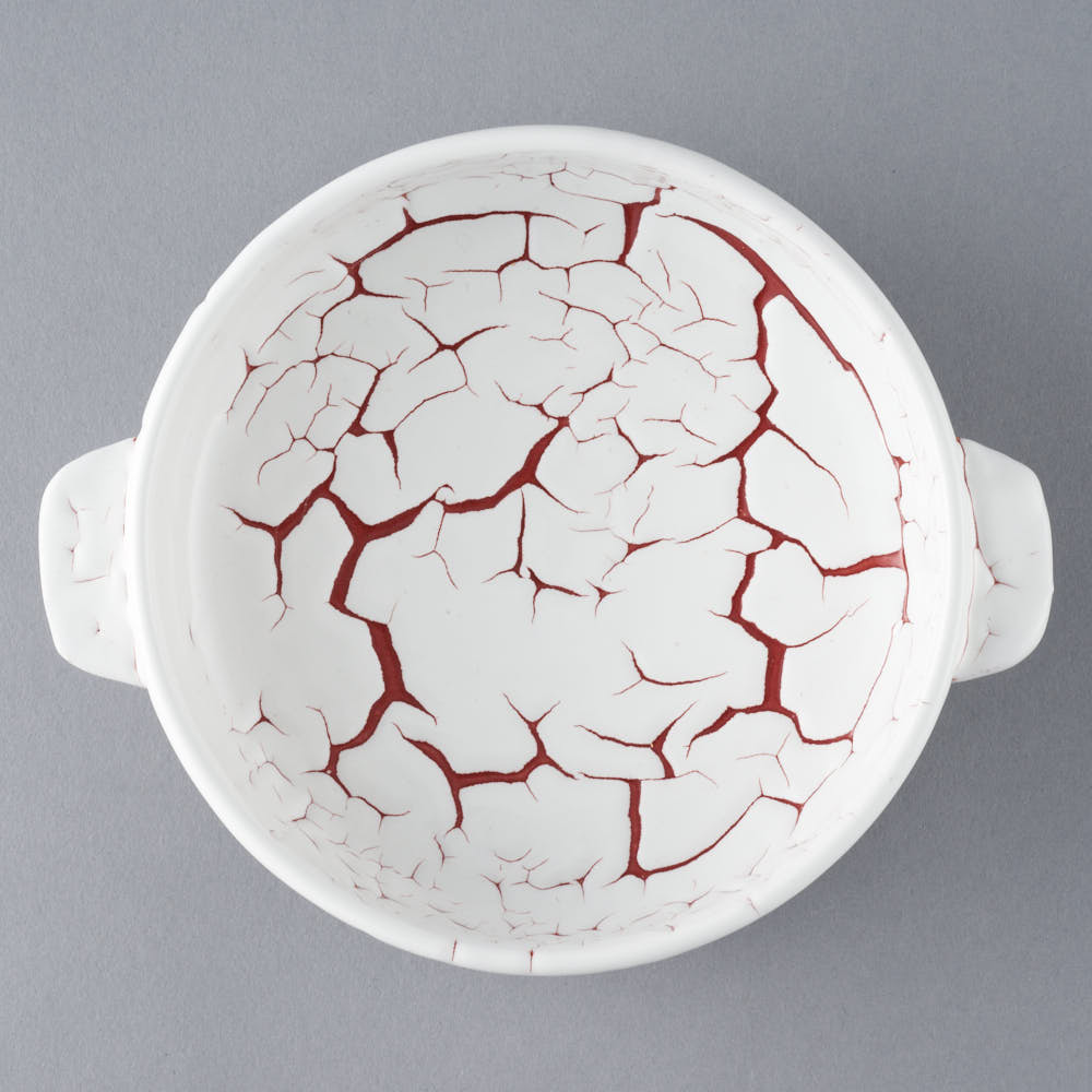 日ノ出窯 龍爪梅花皮 グラタン皿 赤(18cm) ¥4,400 大人の焼き物 日ノ出窯 龍爪梅花皮 グラタン皿 赤(18cm) ¥4,400 大人の焼き物