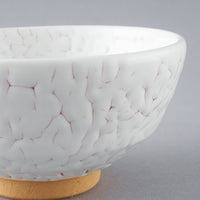 日ノ出窯 龍爪梅花皮 ちょっと茶碗 赤 (11cm) 日ノ出窯 陶磁器作家もの