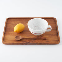 日ノ出窯 龍爪梅花皮 スープカップ 赤 線(8cm) 日ノ出窯 陶磁器作家もの