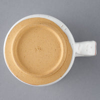 日ノ出窯 龍爪梅花皮 カップ大 赤 線(8cm) 日ノ出窯 陶磁器作家もの