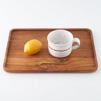 日ノ出窯 龍爪梅花皮 カップ大 赤 線(8cm) 日ノ出窯 陶磁器作家もの