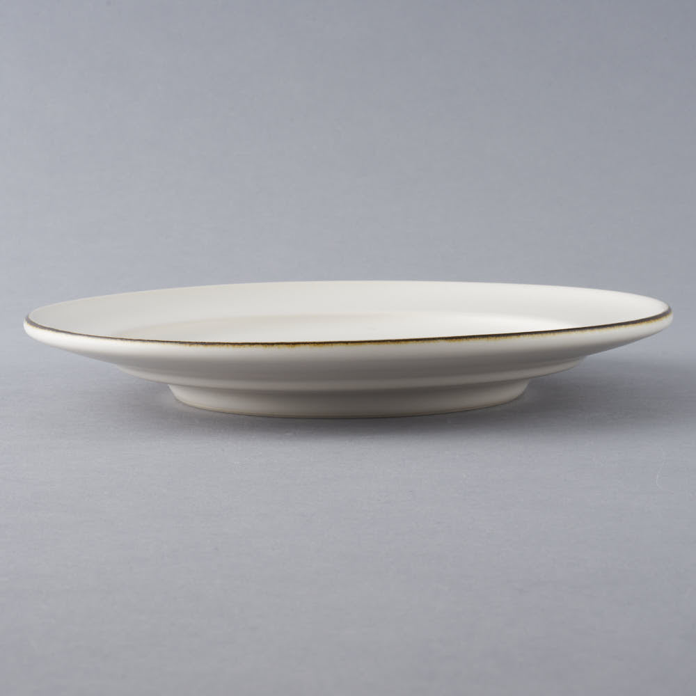 作家 中村智子 21cmリムプレート 白 作家 中村智子 陶磁器作家もの