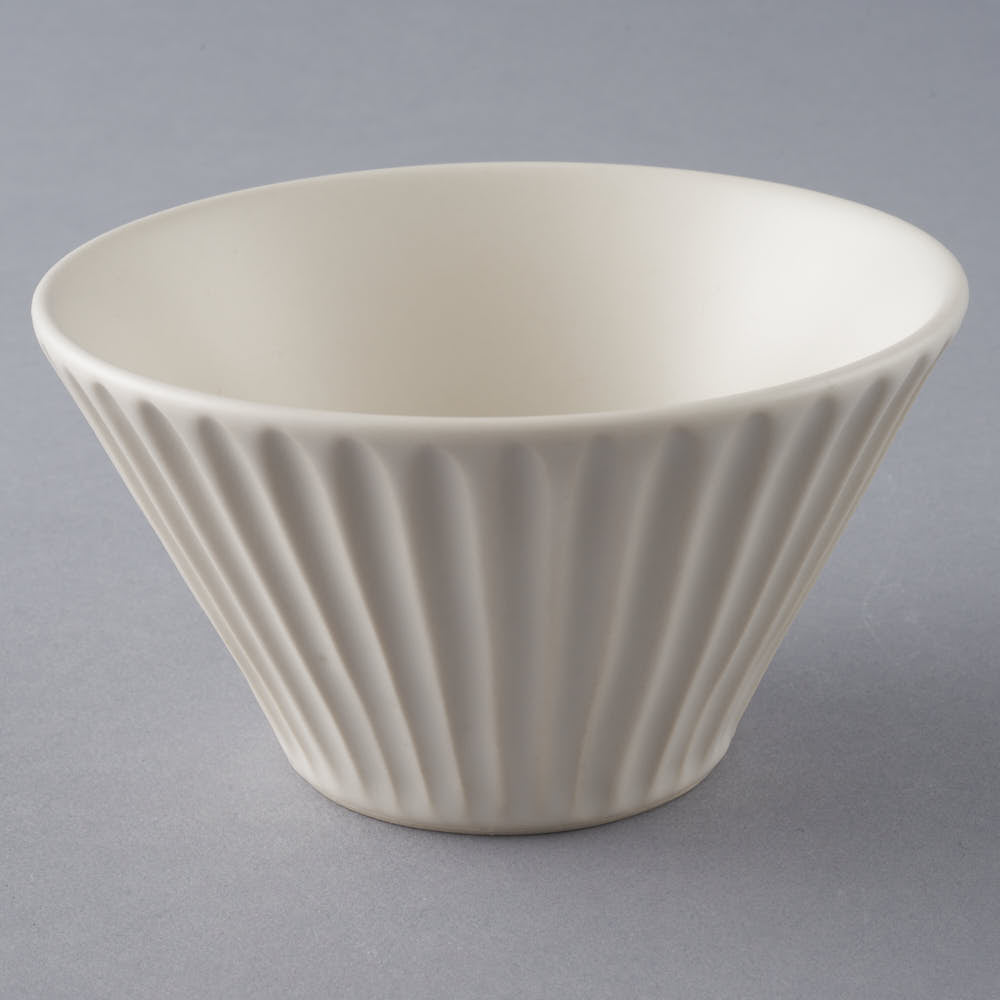 作家 中村智子 しのぎ鉢 白 作家 中村智子 陶磁器作家もの