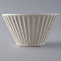 作家 中村智子 しのぎ鉢 白 作家 中村智子 陶磁器作家もの