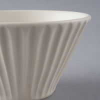 作家 中村智子 しのぎ鉢 白 作家 中村智子 陶磁器作家もの