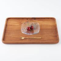 ガラス作家 佐々木翔子 角中皿 ライトグレー×ライトパープル ガラス作家 佐々木翔子 ガラスもの