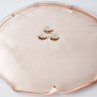 ガラス作家 佐々木翔子 花形小皿 ライトオレンジ ガラス作家 佐々木翔子 ガラスもの