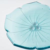 ガラス作家 佐々木翔子 花形小皿 ライトブルー ガラス作家 佐々木翔子 ガラスもの