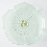 ガラス作家 佐々木翔子 花形小皿 ライトグリーン ガラス作家 佐々木翔子 ガラスもの