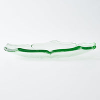 ガラス作家 佐々木翔子 花形小皿 ライトグリーン ガラス作家 佐々木翔子 ガラスもの