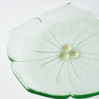 ガラス作家 佐々木翔子 花形小皿 ライトグリーン ガラス作家 佐々木翔子 ガラスもの