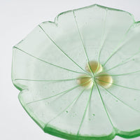 ガラス作家 佐々木翔子 花形豆皿 ライトグリーン ガラス作家 佐々木翔子 ガラスもの
