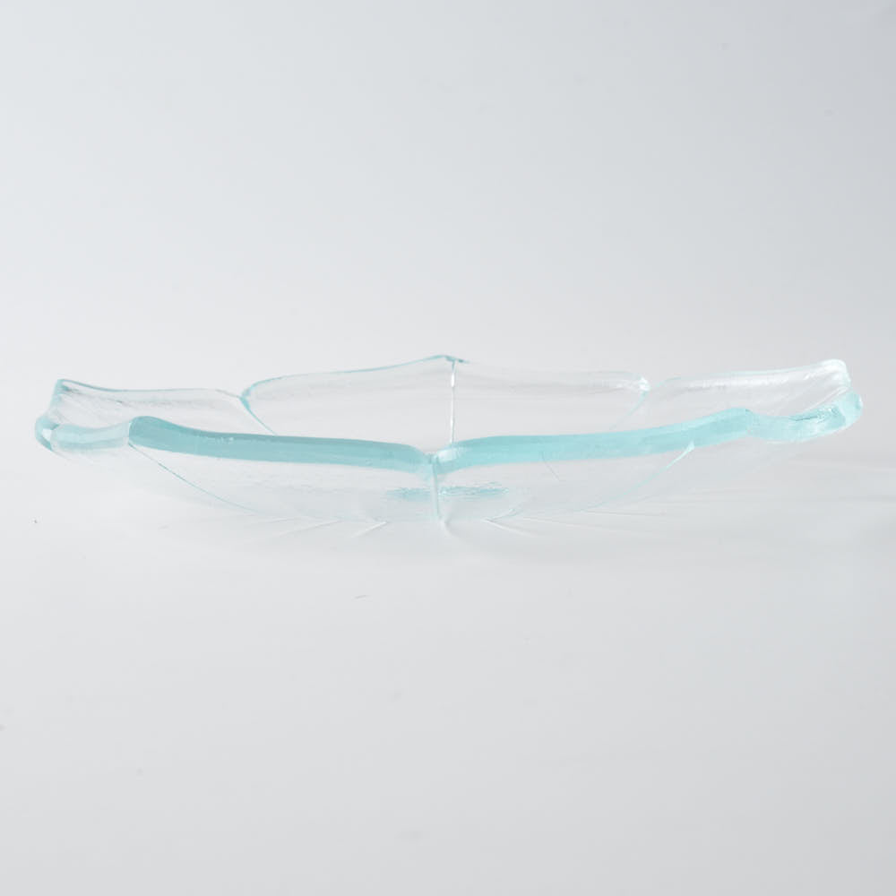 ガラス作家 佐々木翔子 花形小皿 クリア ガラス作家 佐々木翔子 ガラスもの