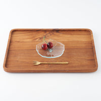 ガラス作家 佐々木翔子 花形小皿 クリア ガラス作家 佐々木翔子 ガラスもの