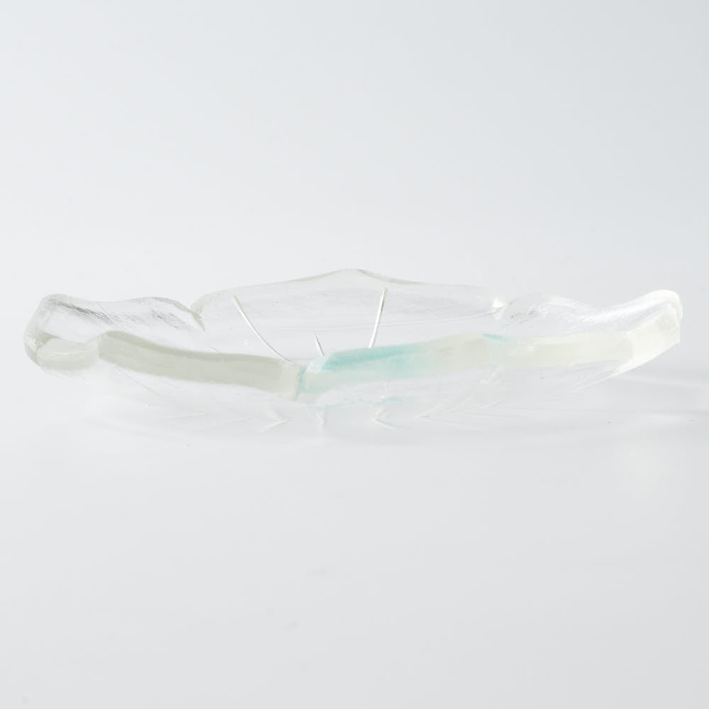 ガラス作家 佐々木翔子 花形豆皿 クリア ガラス作家 佐々木翔子 ガラスもの