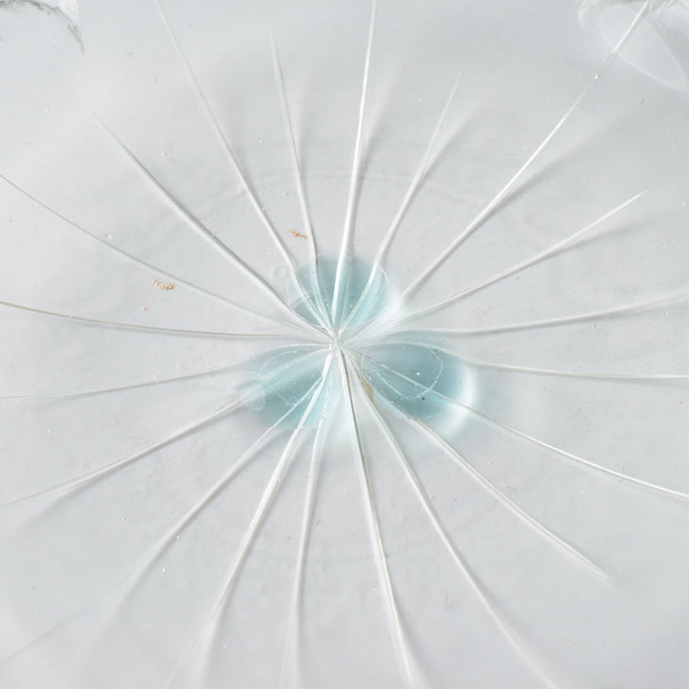 ガラス作家 佐々木翔子 花形豆皿 クリア ガラス作家 佐々木翔子 ガラスもの