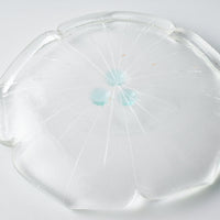 ガラス作家 佐々木翔子 花形豆皿 クリア ガラス作家 佐々木翔子 ガラスもの