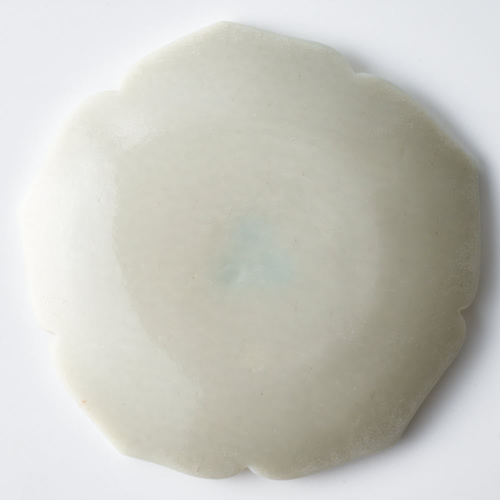 ガラス作家 佐々木翔子 花形小皿 マットグレー ガラス作家 佐々木翔子 ガラスもの