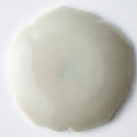 ガラス作家 佐々木翔子 花形小皿 マットグレー ガラス作家 佐々木翔子 ガラスもの