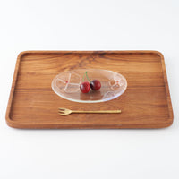 ガラス作家 佐々木翔子 オーバル クリア×ライトパープル×ライトオレンジ ガラス作家 佐々木翔子 ガラスもの