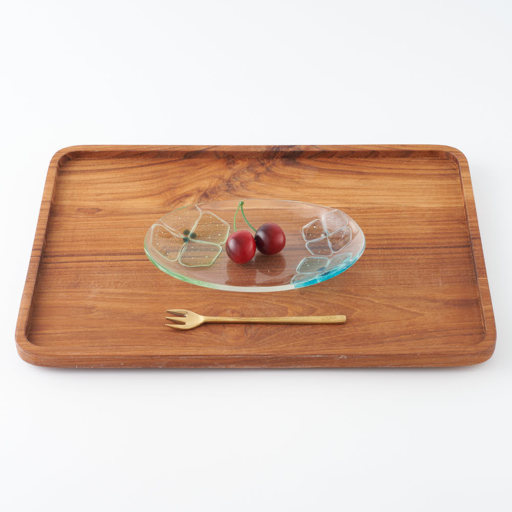 ガラス作家 佐々木翔子 オーバル ライトグリーン×ライトブルー×ライトグレー ガラス作家 佐々木翔子 ガラスもの