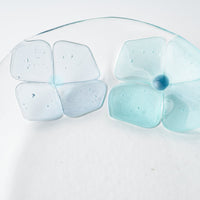 ガラス作家 佐々木翔子 オーバル ライトグリーン×ライトブルー×ライトグレー ガラス作家 佐々木翔子 ガラスもの