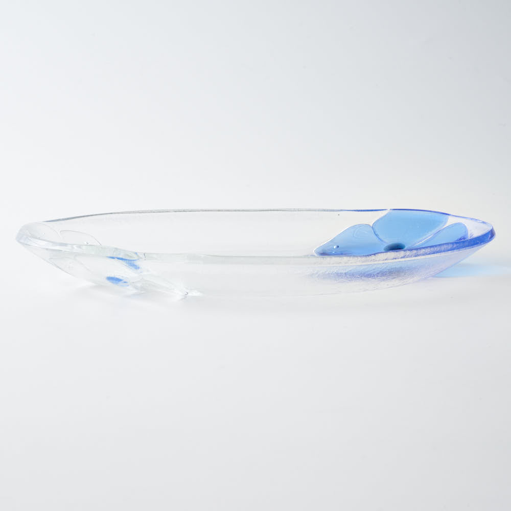 ガラス作家 佐々木翔子 オーバル ブルー×クリア ¥6,270 大人の焼き物
