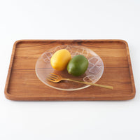 ガラス作家 佐々木翔子 丸大皿 ライトパープル×ライトオレンジ×ライトイエロー ガラス作家 佐々木翔子 ガラスもの