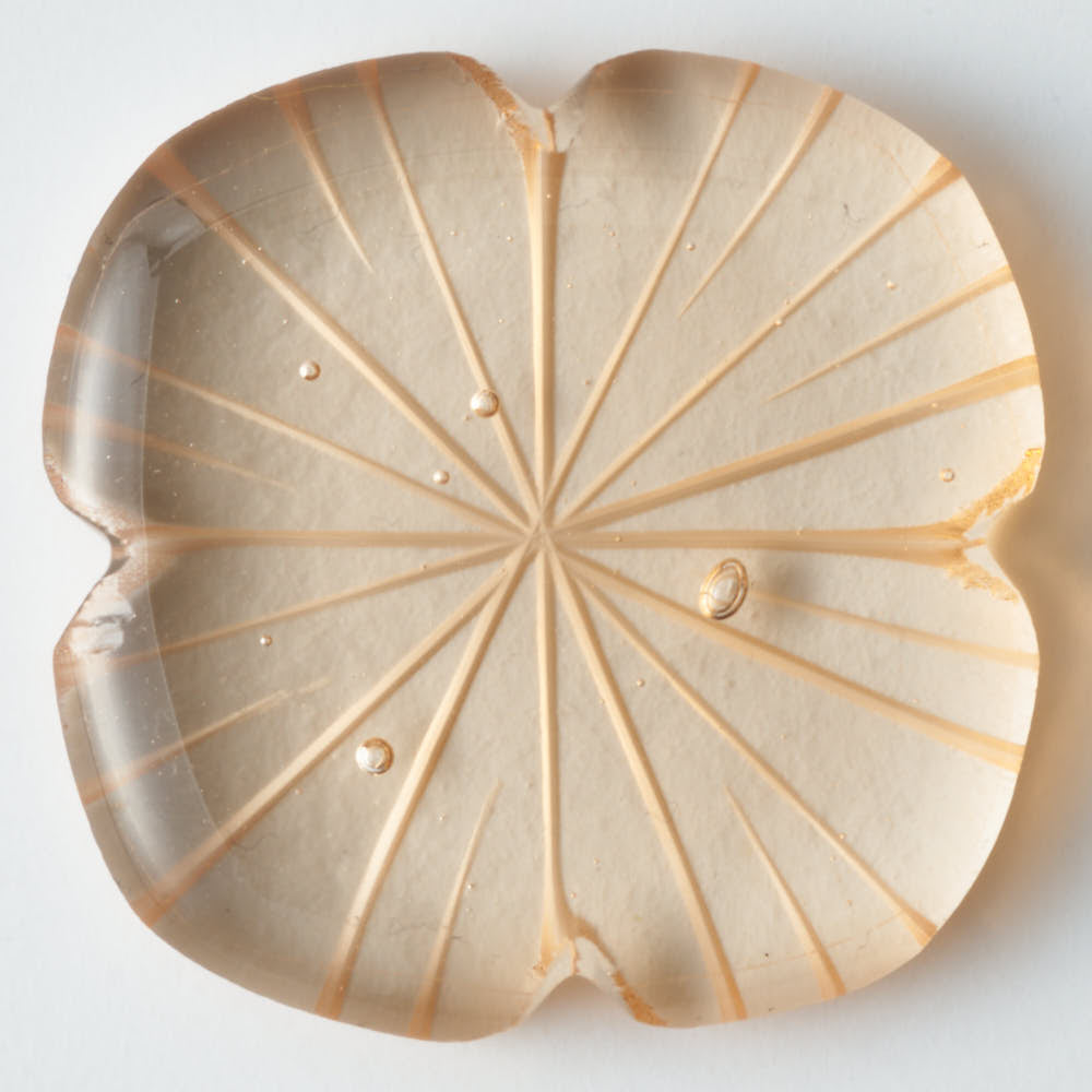 ガラス作家 佐々木翔子 花切子箸置き ライトオレンジ ガラス作家 佐々木翔子 ガラスもの