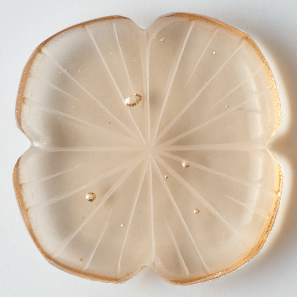 ガラス作家 佐々木翔子 花切子箸置き ライトオレンジ ガラス作家 佐々木翔子 ガラスもの