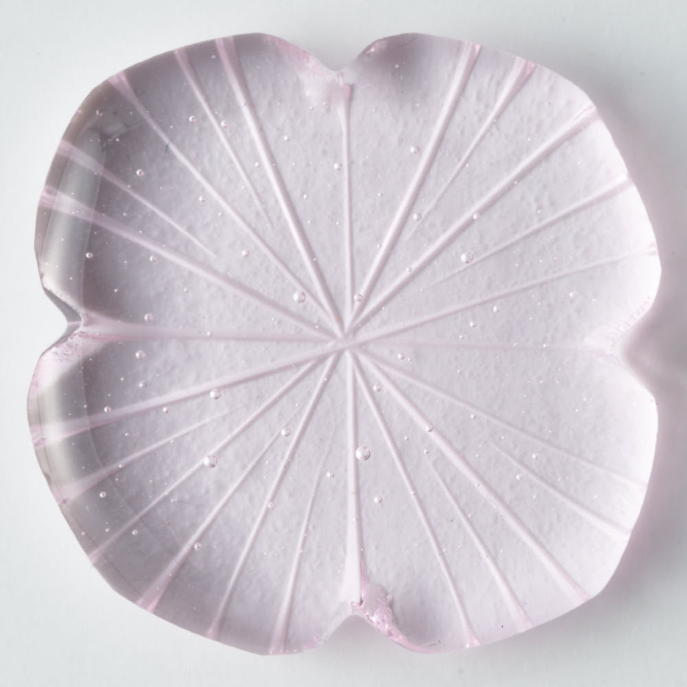 ガラス作家 佐々木翔子 花切子箸置き ライトピンク ガラス作家 佐々木翔子 ガラスもの