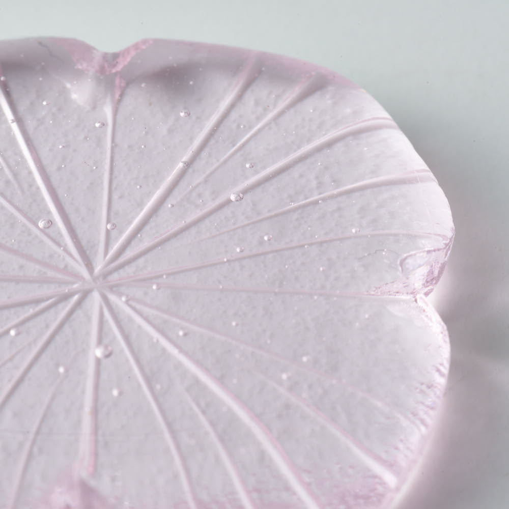 ガラス作家 佐々木翔子 花切子箸置き ライトピンク ガラス作家 佐々木翔子 ガラスもの