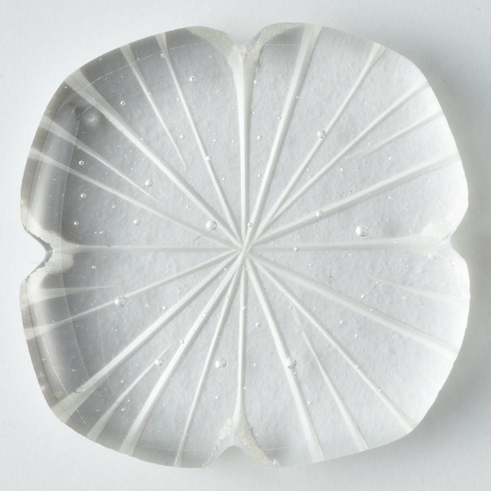 ガラス作家 佐々木翔子 花切子箸置き クリア ガラス作家 佐々木翔子 ガラスもの