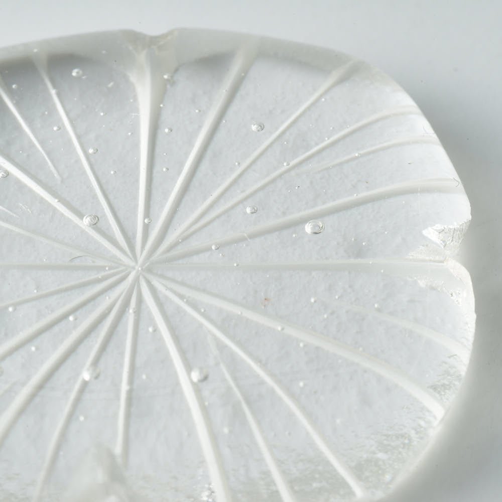 ガラス作家 佐々木翔子 花切子箸置き クリア ガラス作家 佐々木翔子 ガラスもの