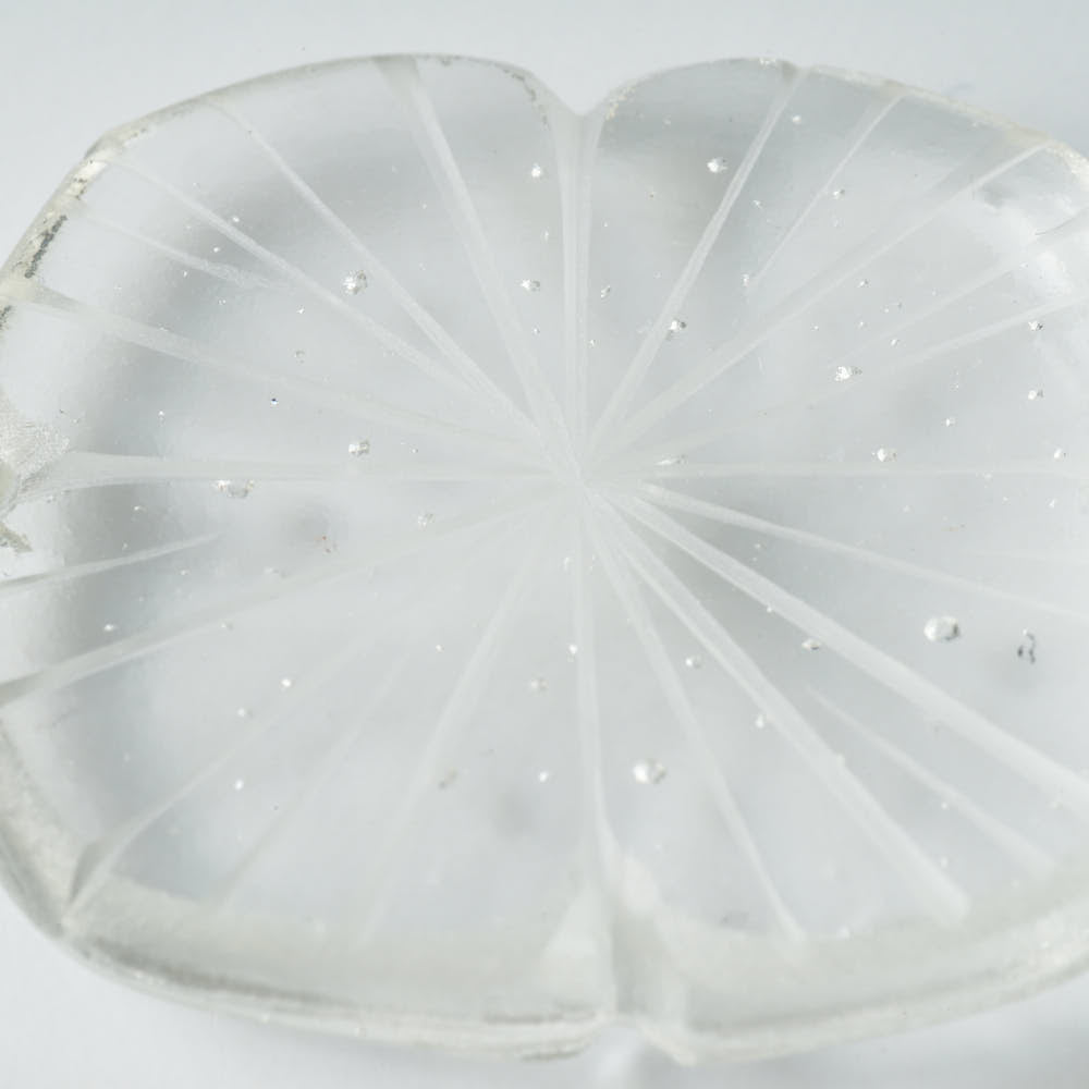 ガラス作家 佐々木翔子 花切子箸置き クリア ガラス作家 佐々木翔子 ガラスもの