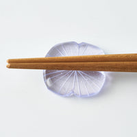 ガラス作家 佐々木翔子 花切子箸置き ライトパープル ガラス作家 佐々木翔子 ガラスもの